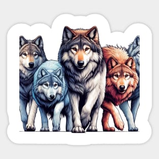 Wolf pack Sticker